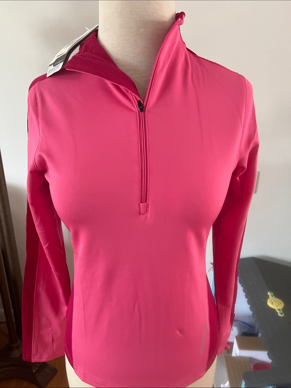 New Balance Hot Pink Half-Zip Performance Top NWT